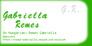 gabriella remes business card